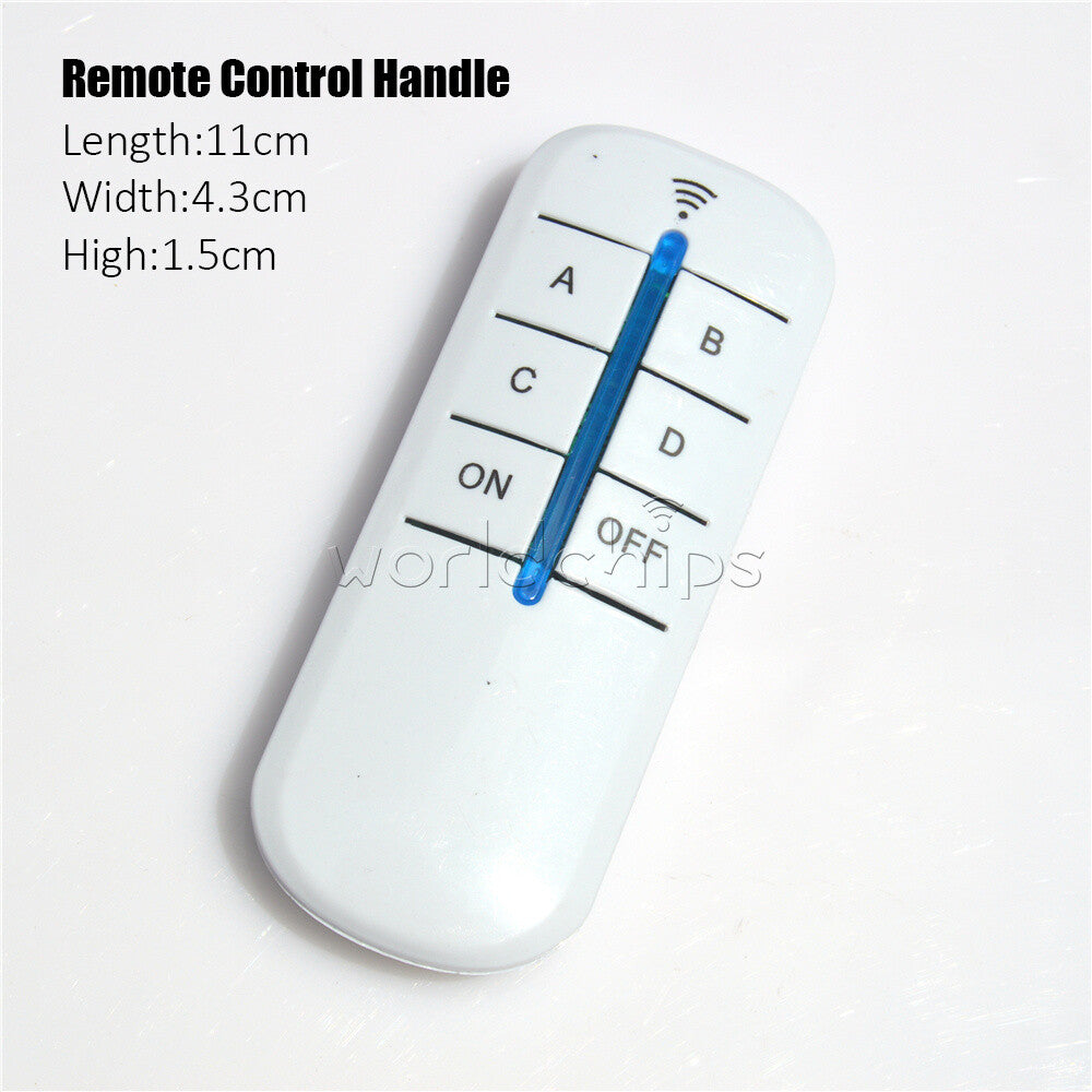 1/2/3/4 Way 220V Wireless Remote Control Switch Light Lamp Receiver Transmitter