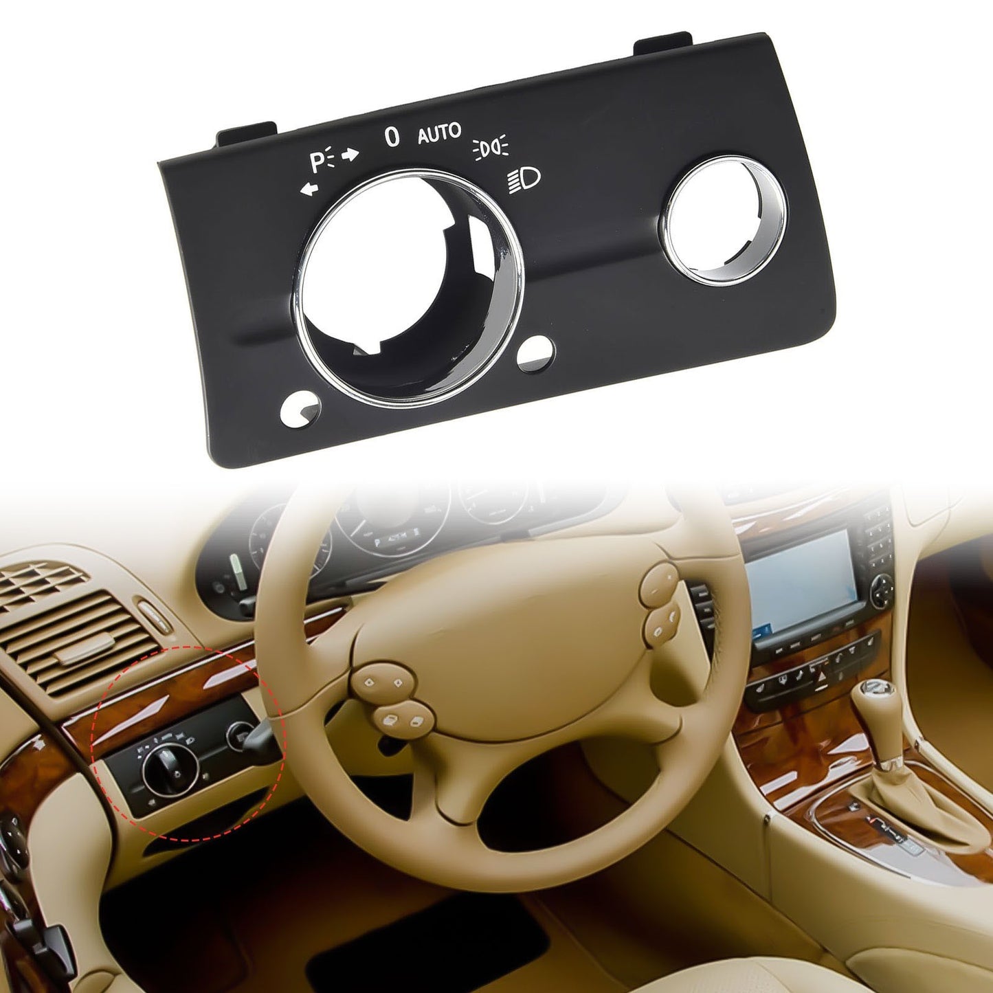 Switch Panel Cover for MercedesBenz W211 E Class 200308 Easy Installation