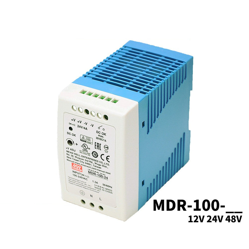 Mean Well Switching Power Supply Module MDR-100 DIN Rail Type 12V24V48V DC 100W