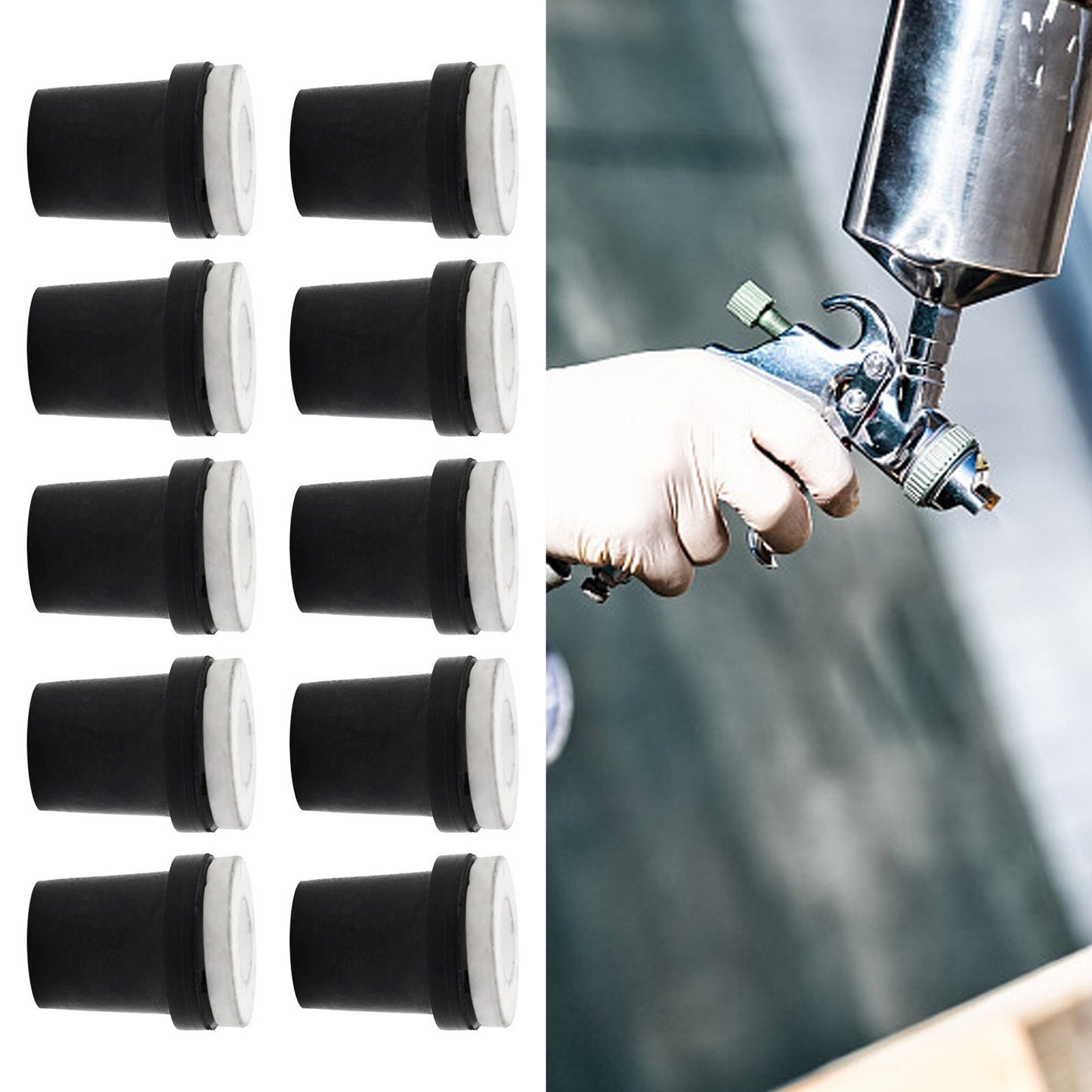 For 5gallon Sandblasting Tanks Sandblaster Nozzles 21*18mm Ceramic Plastic
