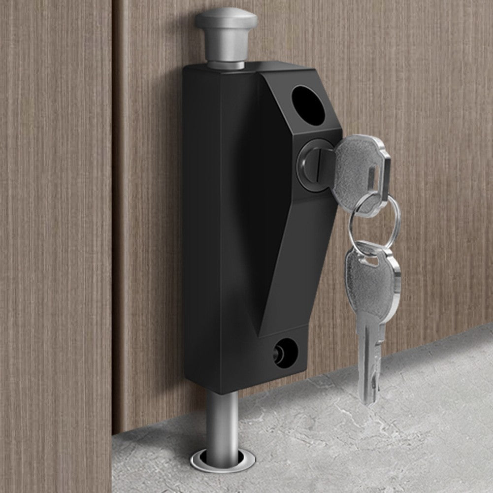 Floor Latch Lock with Automatic Compression Spring for Reliable Door Locking