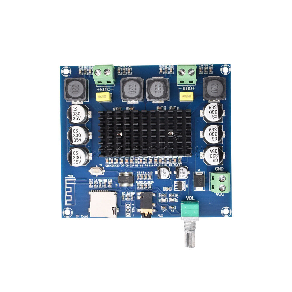 XH-A105 Bluetooth 5.0 TDA7498 Digital Amplifier Board 2x100W Stereo AMP TF