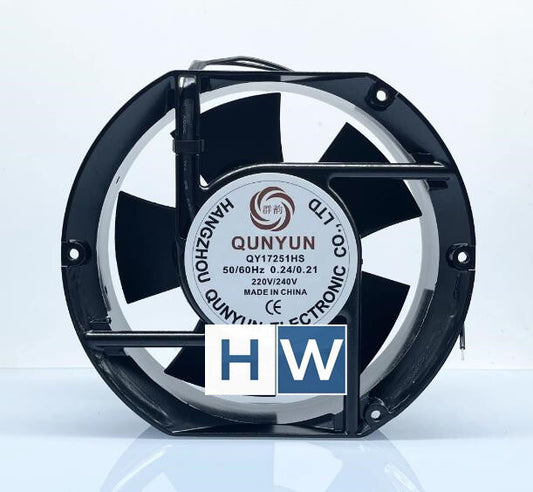 1PC QUNYUN QY17251HS 220/240V 0.24-0.21A 172*51 17CM Cabinet Axial Cooling Fan