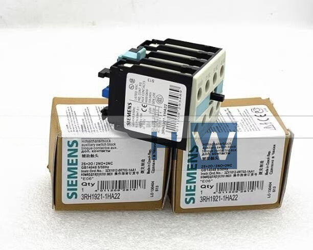 1Pc  SIE-MENS Contactor Auxiliary Contact Switch 3RH1921-1HA22 2NO 2NC