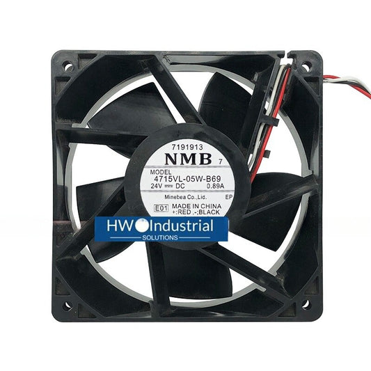 NMB 3-wire 4715VL-05W-B69 24V 0.89A 12038 12CM Inverter Cooling Fan
