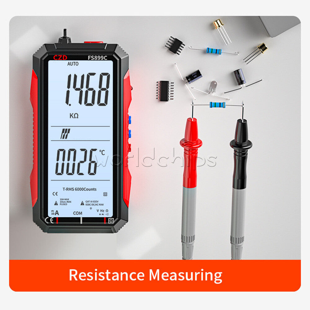CZD-FS899C Digital Multimeter Auto AC/DC Voltage Current Frequency Meter