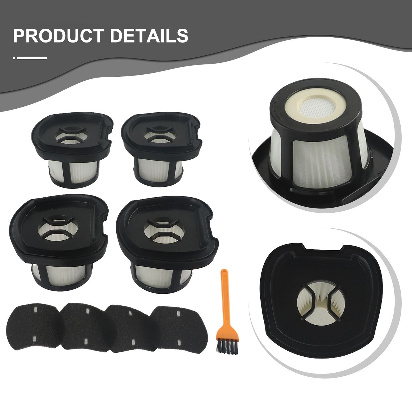 Easy to Install Replacement Hand Vacuum Filter for Bissell 2284W 2390 2389 2390