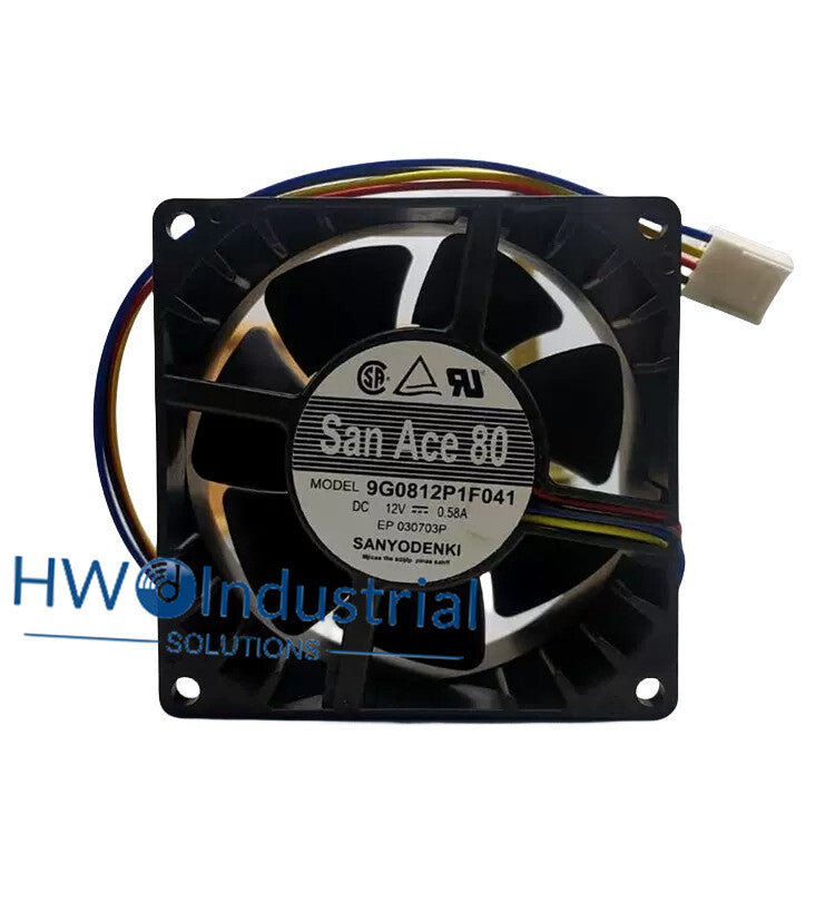 SanAce80 9G0812P1F041 0.58A 12V 8CM 4-wire PCM Temperature Control Server Fan