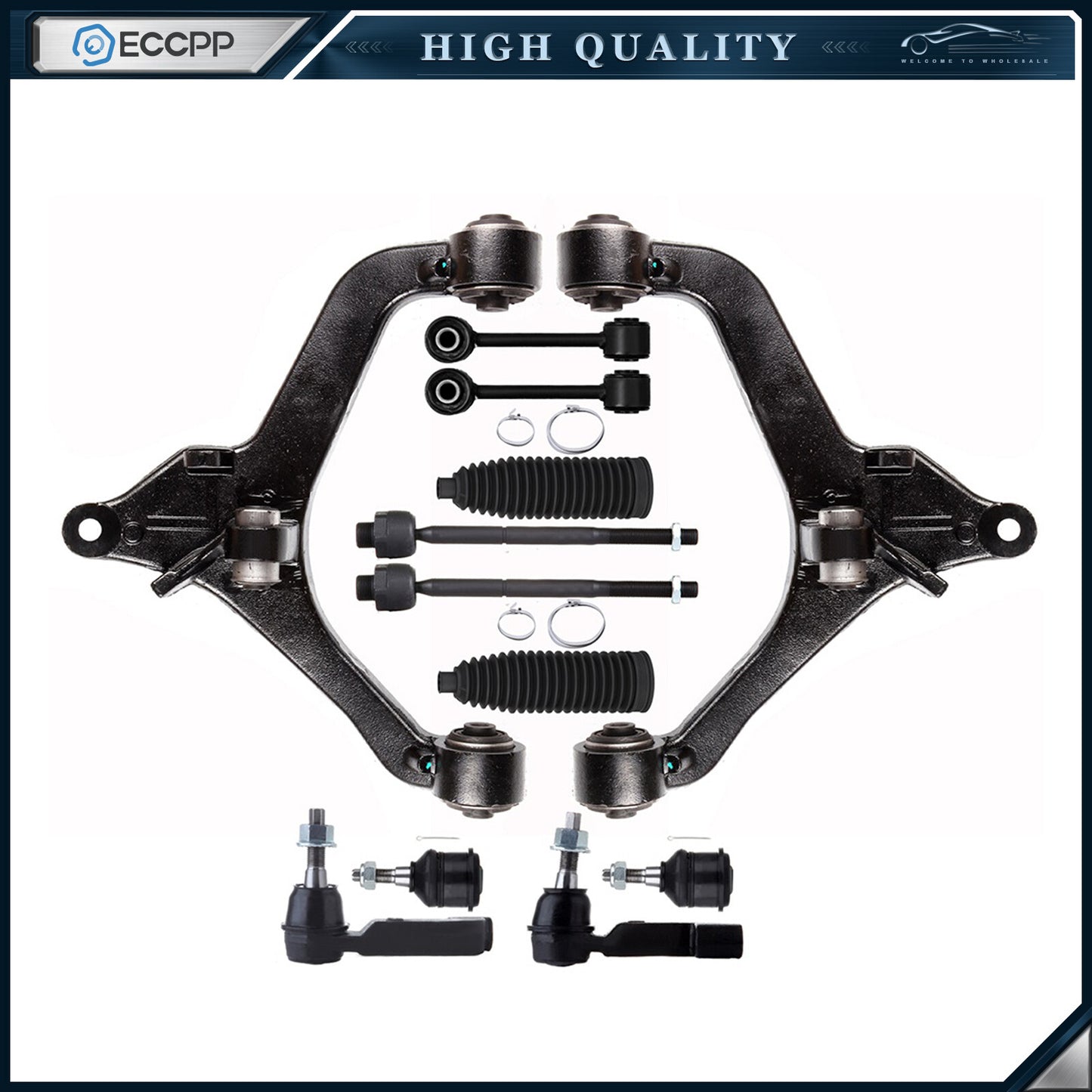 Front Ball Joint Sway Bar End Link Control Arm Fit For 2002 03-2004 Jeep Liberty