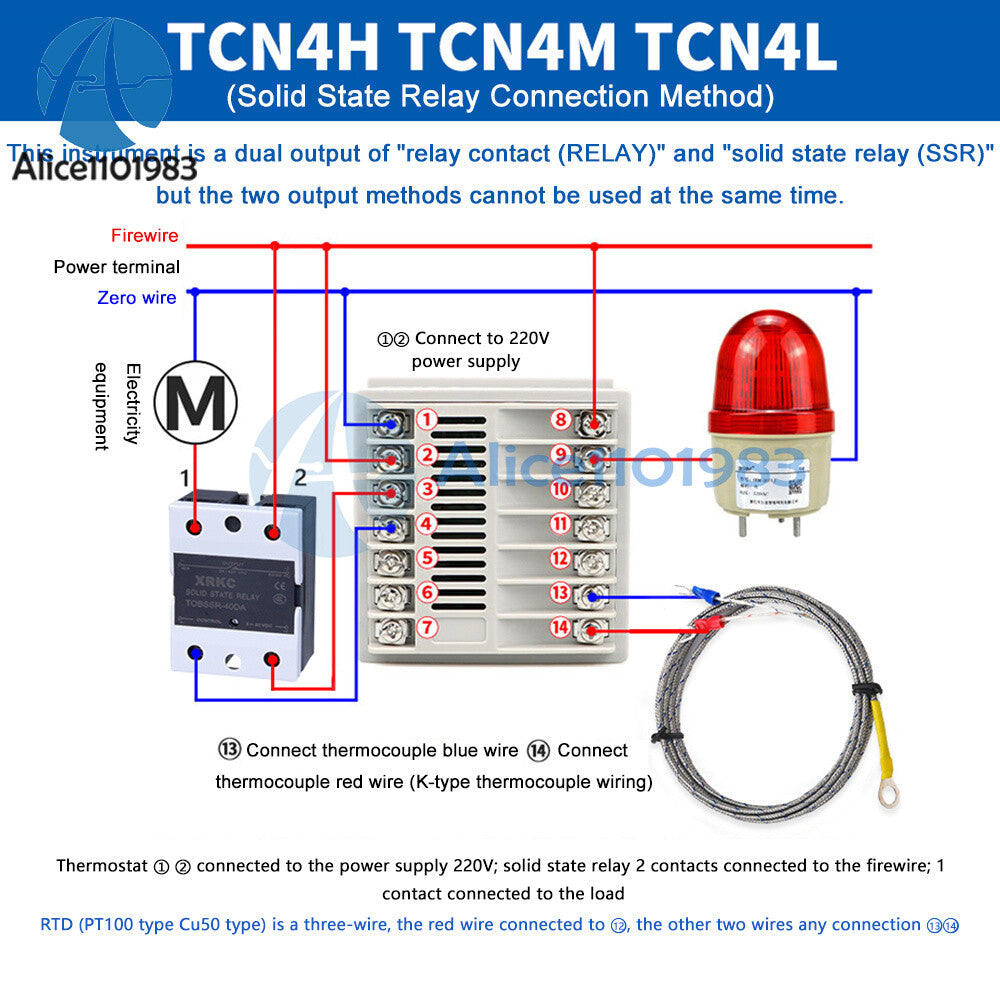 Digital PID Thermostat universal input Temperature Controller 0~1370℃ AC100~240V