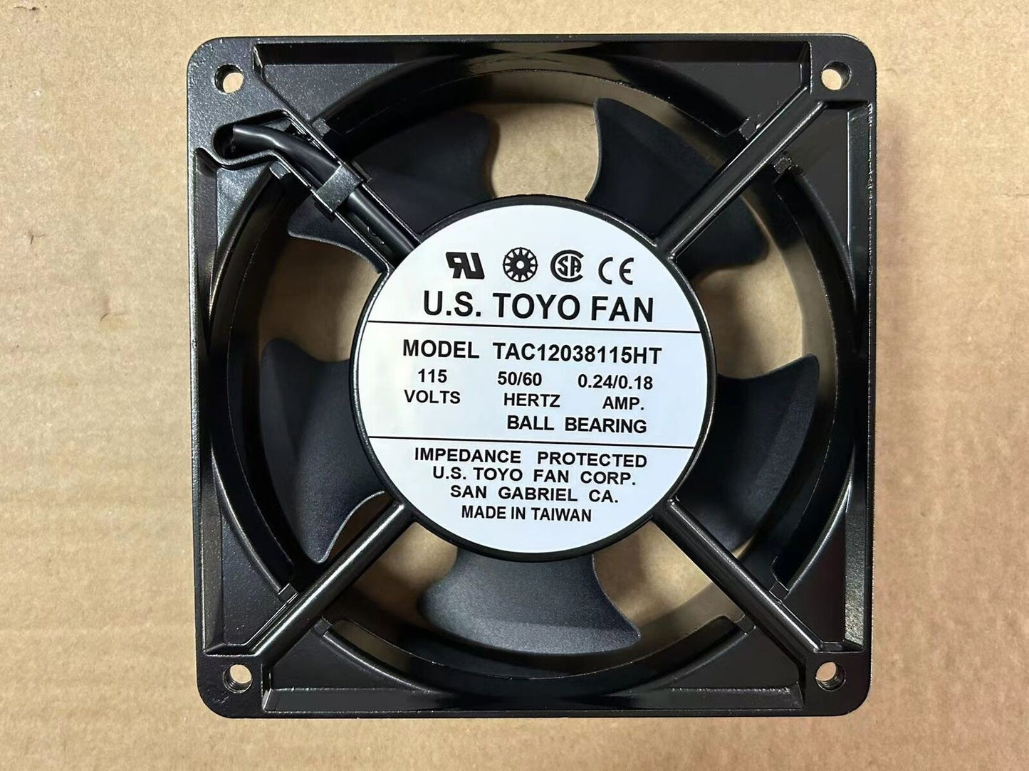 1pcs U.S.TOYO FAN TAC12038115HT 115V 12CM axial flow cooling fan