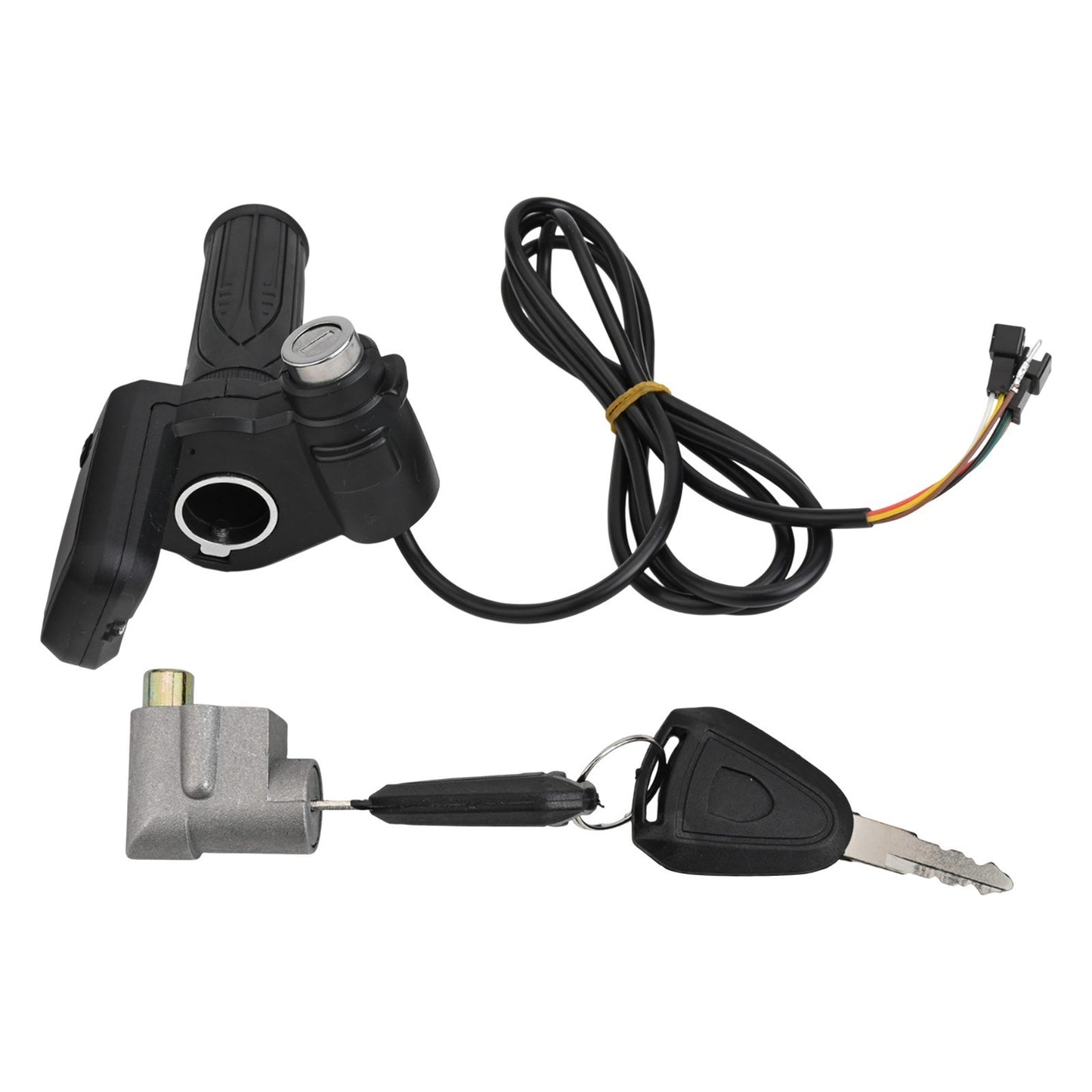 Throttle Handle for Electric Bikes with Key Locks and LCD Functionality