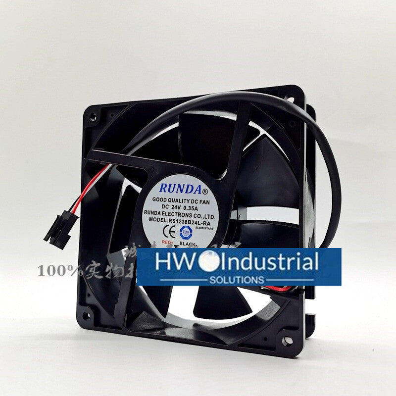 RUNDA RS1238B24L-RA DC24V 0.35A 12CM Inverter Welding Machine Cooling Fan