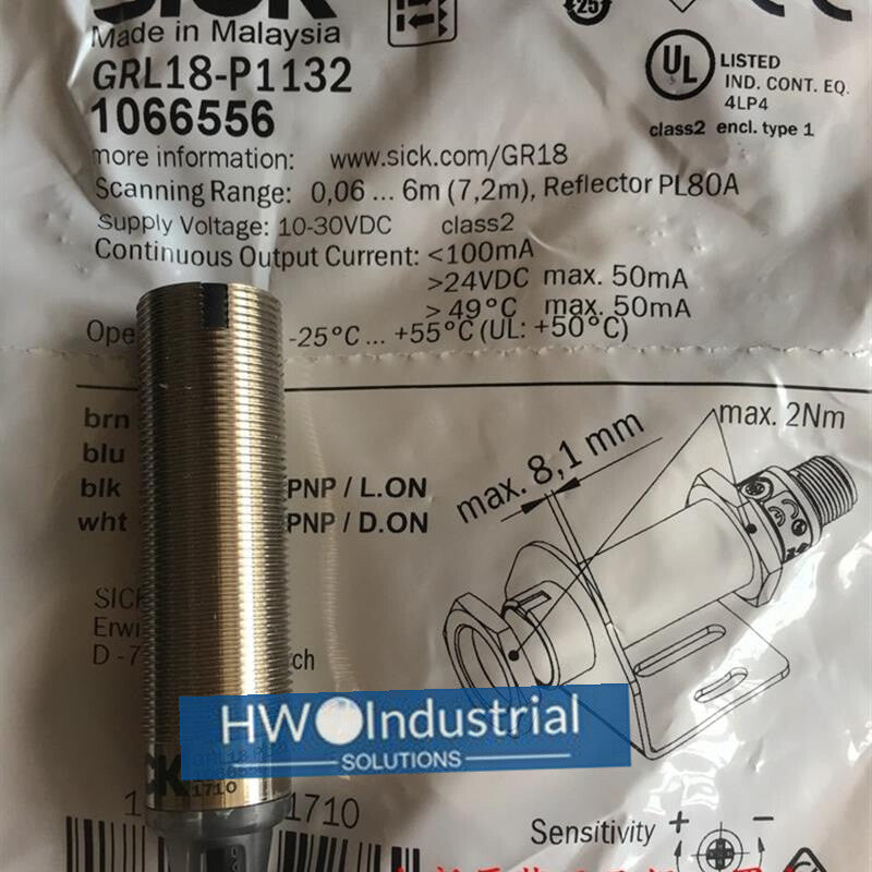 Proximity Switch Photoelectric Sensor 1066556 GRL18-P1132