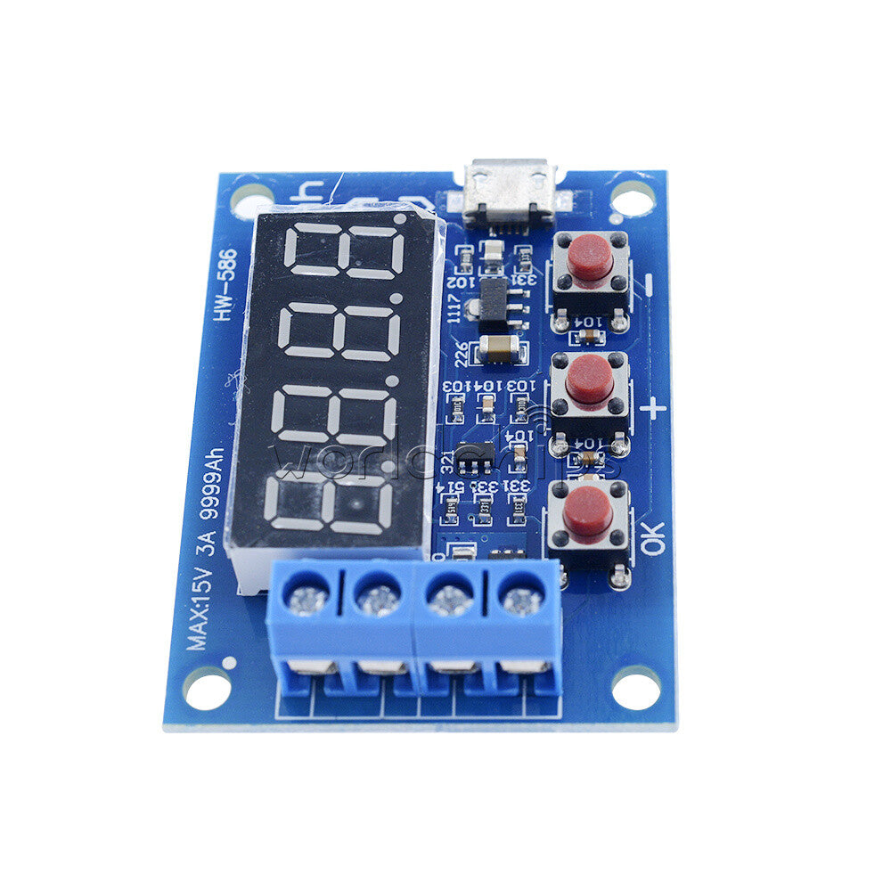 5PCS DC4.5-6V Li-ion Lead-acid 18650 Battery Capacity Discharge Tester Analyzer