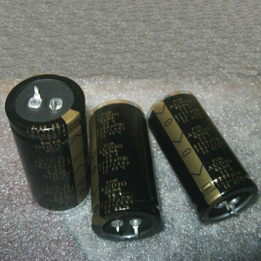 2PCS ELNA 56V 8200UF Electrolytic Capacitor For Audio Hi-Fi Filter 30*63MM
