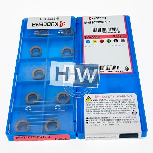 BOx/10PCS Kyocera CNC Circular Milling Insert Blade RPMT10T3MOEN-Z PG025