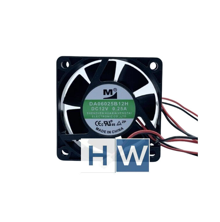 1PC DA06025B12UA 2-wire DC12V 0.45A 60*25 6CM Server Cooling Fan