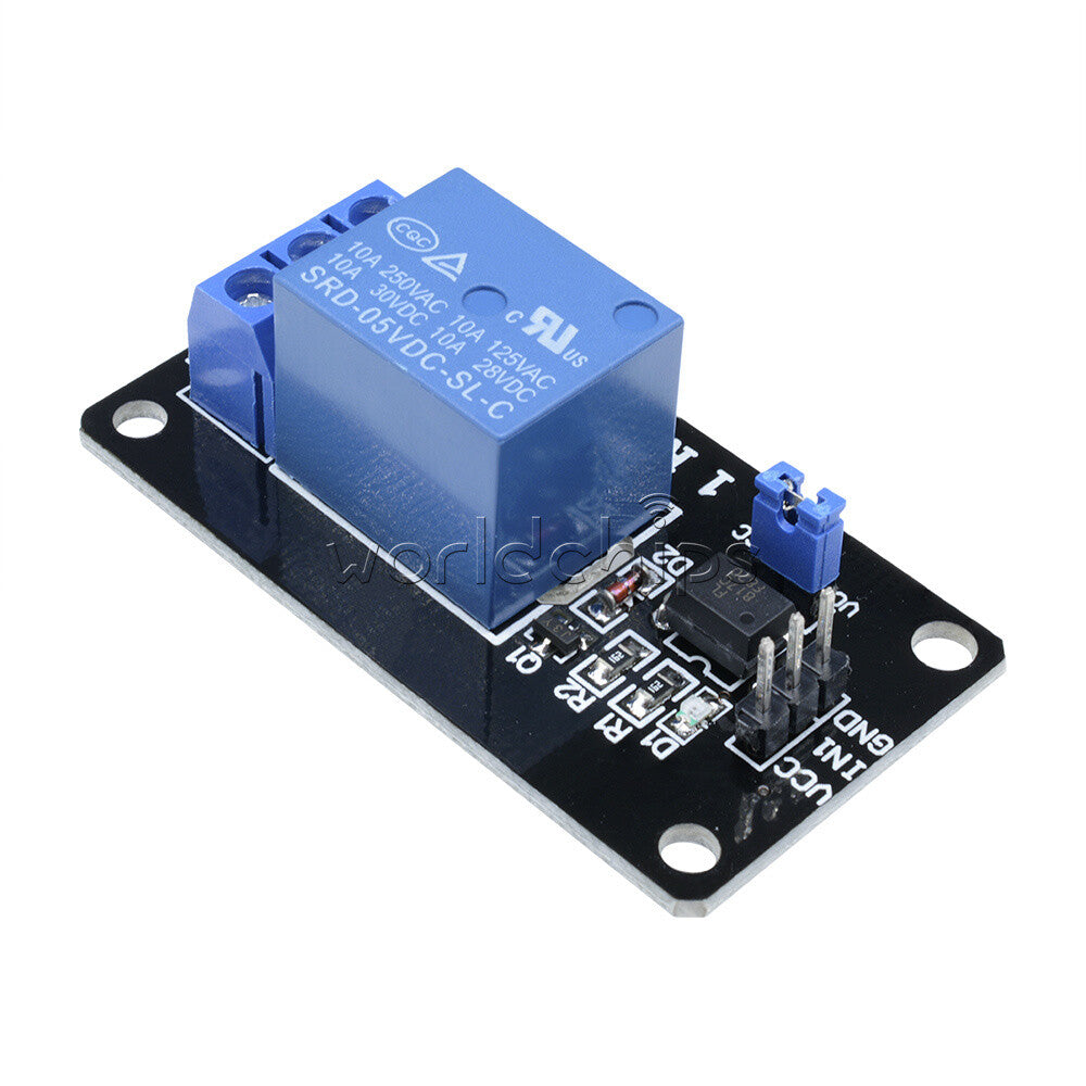 10PCS One 1 Channel Isolated Relay Module 5V With Optocoupler For Arduino
