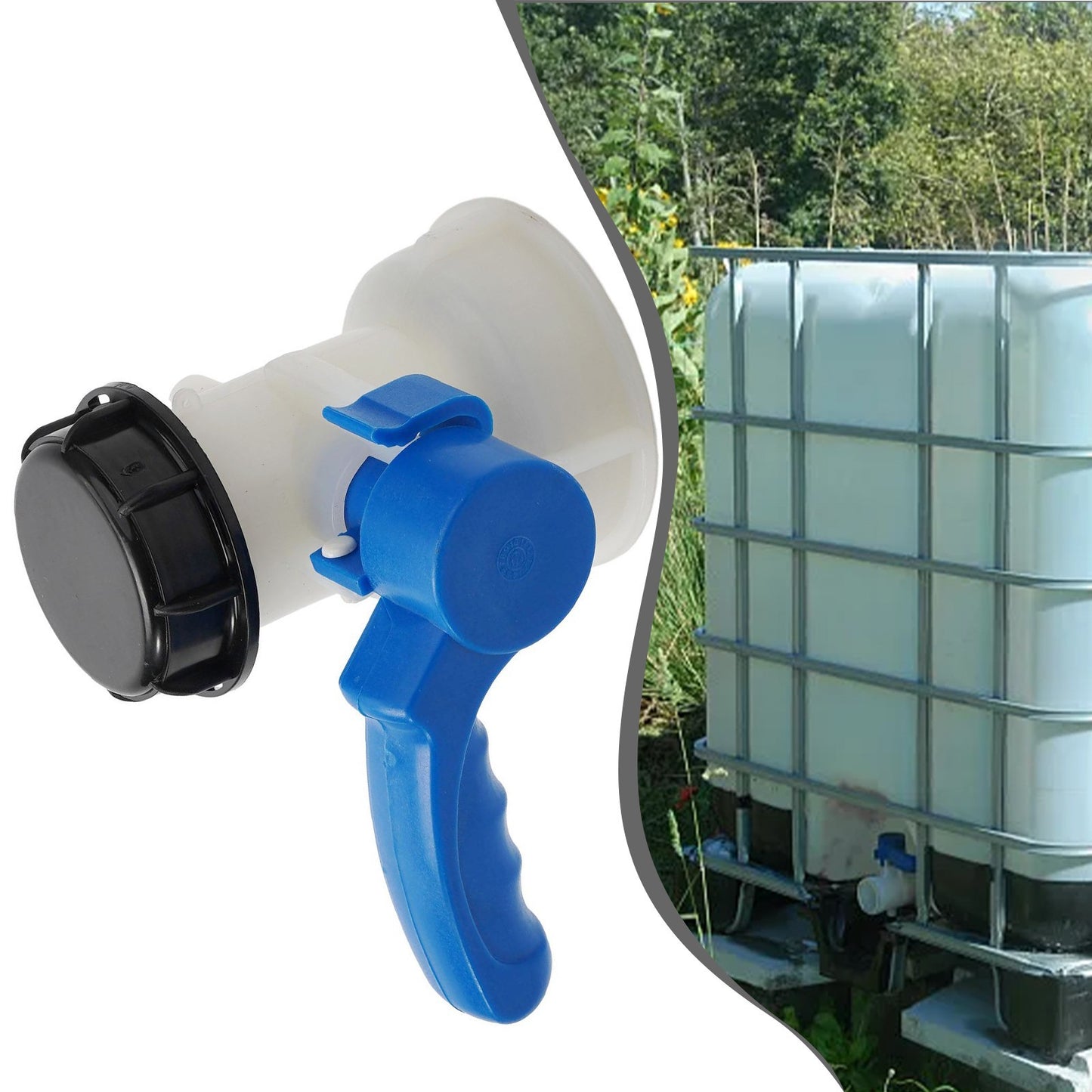IBC Container Butterfly Valve 60 Mm S60x6 DN60 Thread Drain Valve Connection