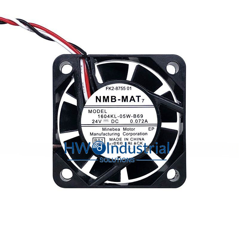 1PC 3-wire 1604KL-05W-B69 24V 0.072A 4CM Inverter Cooling Fan Size 40*40*10 mm