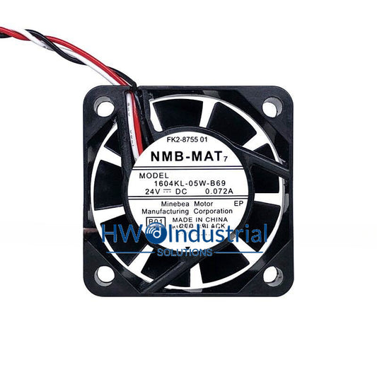 1PC 3-wire 1604KL-05W-B69 24V 0.072A 4CM Inverter Cooling Fan Size 40*40*10 mm
