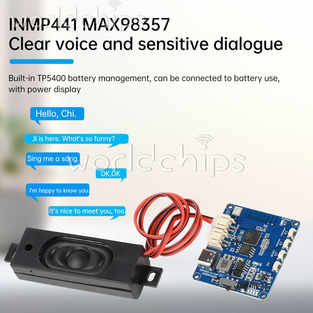 Type-C ESP32-S3 Voice Chat Module 1.54 inch LCD MAX98357 WIFI Development Board