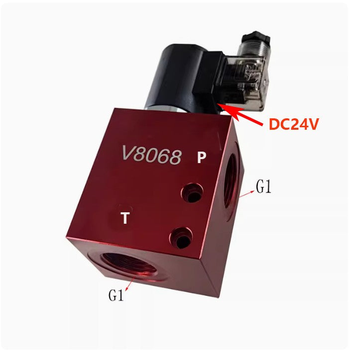 24V Solenoid Valve Hydraulic SV16-20 Normally Closed Pressure Relief Check Valve