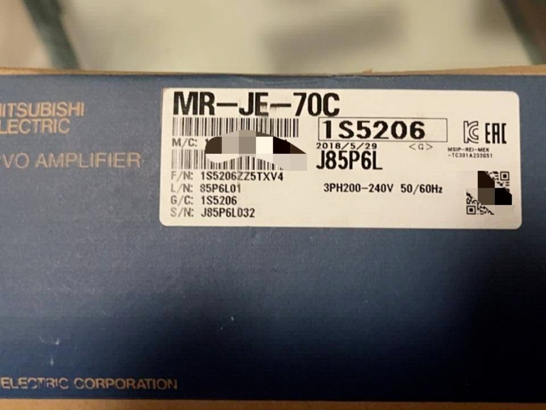 1pcs Mitsubishi Servo Driver MR-JE-70C