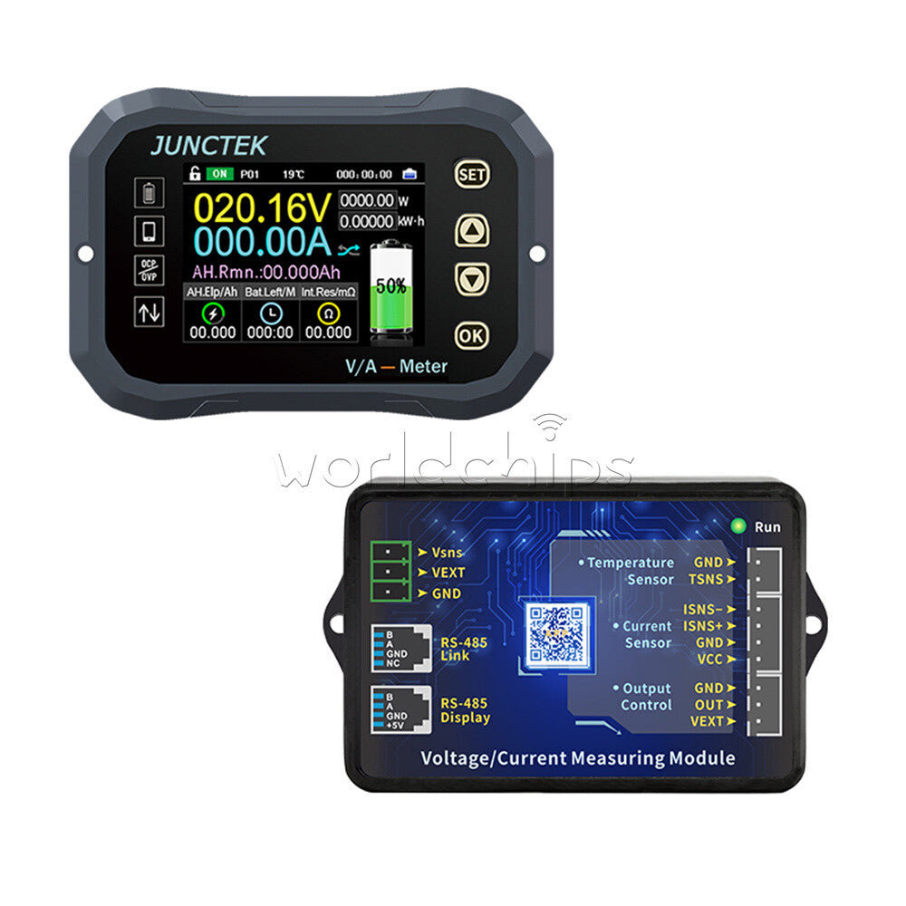 KG-F 100A 400A 600A Coulomb Meter Voltage Current Battery Power Tester Ammeter