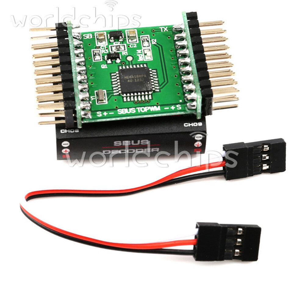 DIY SBUS To PWM/PPM Decoder 16 Channel Converter Receiver Signal Transverter