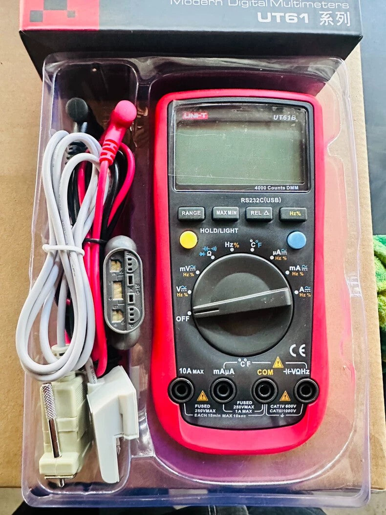 1pcs  UNI-T UT61B Multimeter Kit with 90~1000V AC Voltage Tester