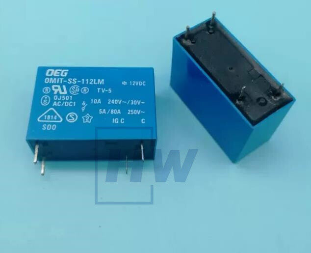 5Pcs  DEG Relay OMIT-SS-112LM 12VDC 4 Pin Position