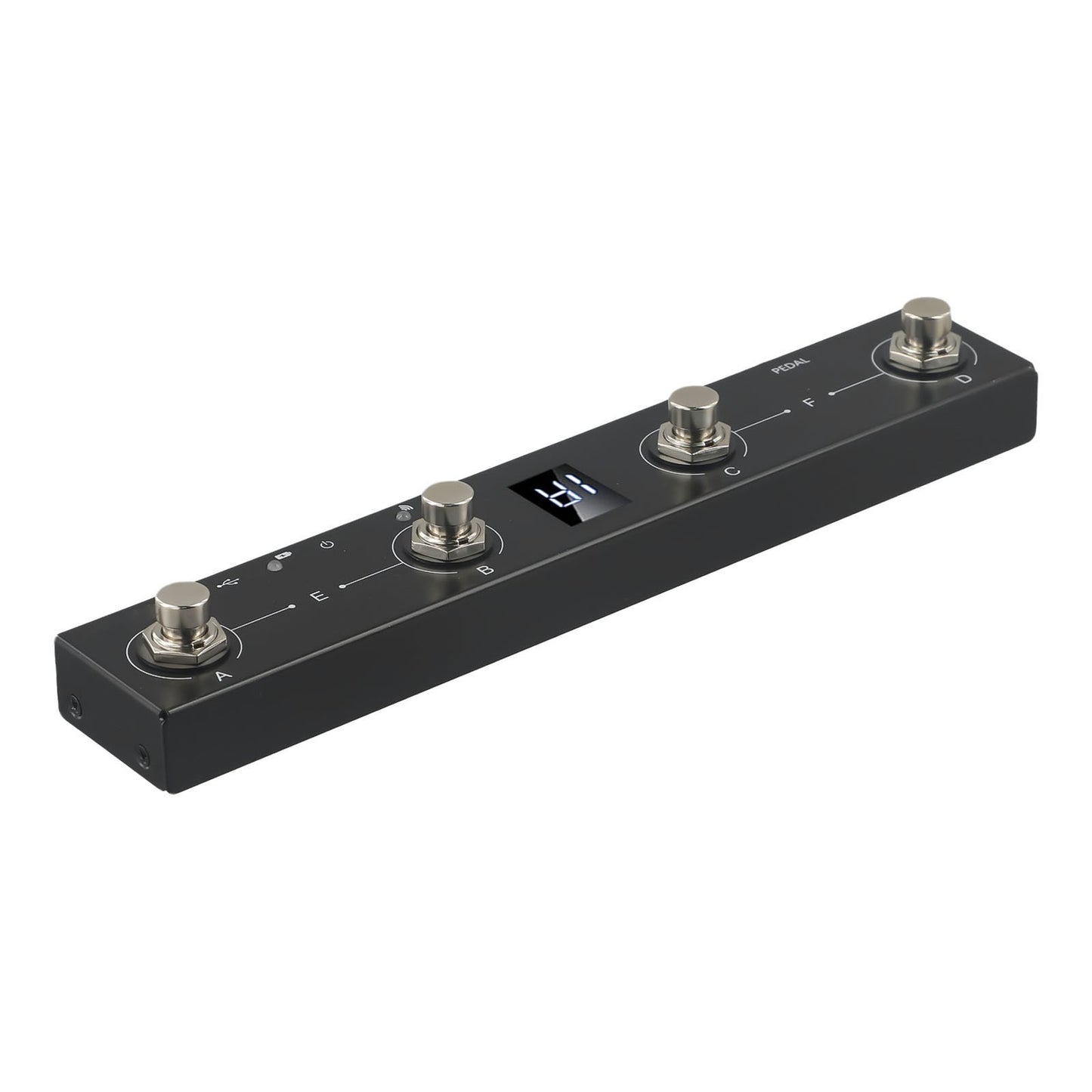 Portable For MIDI Footswitch with 4 Functional Buttons and Long Battery Life