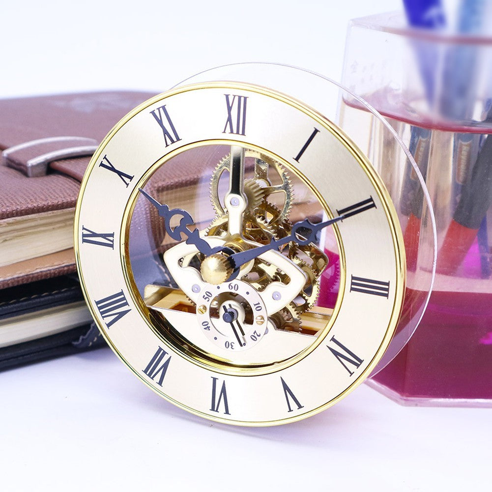26) Roman Numeral DIY Clock Replacement 86mm Diameter Quartz Movement Insert