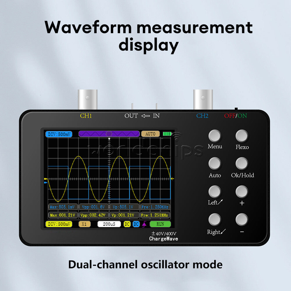 Digital Oscilloscope 10MHz Bandwidth Dual Channel Oscilloscope Signal Generator