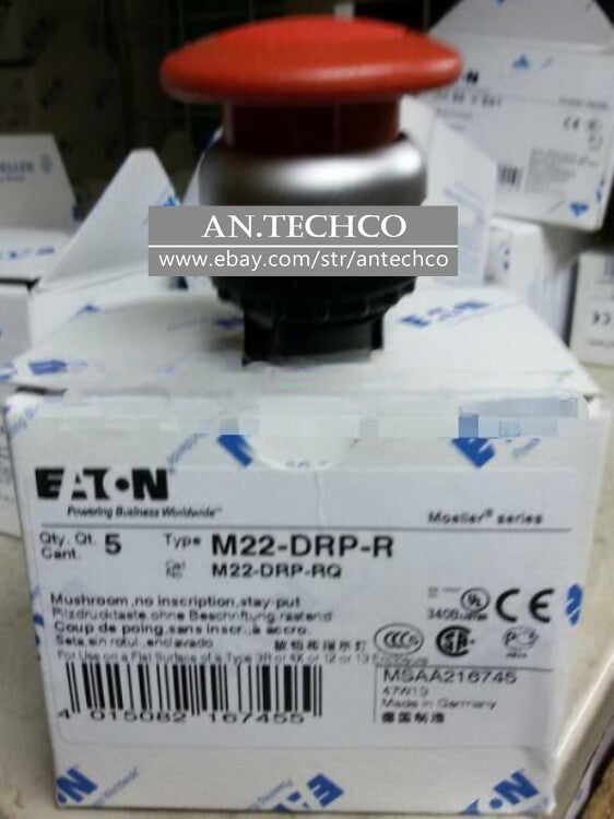 1PCS For Eaton Moeller M22-DRP-R M22-DRP-RQ Pushbutton Switch Red