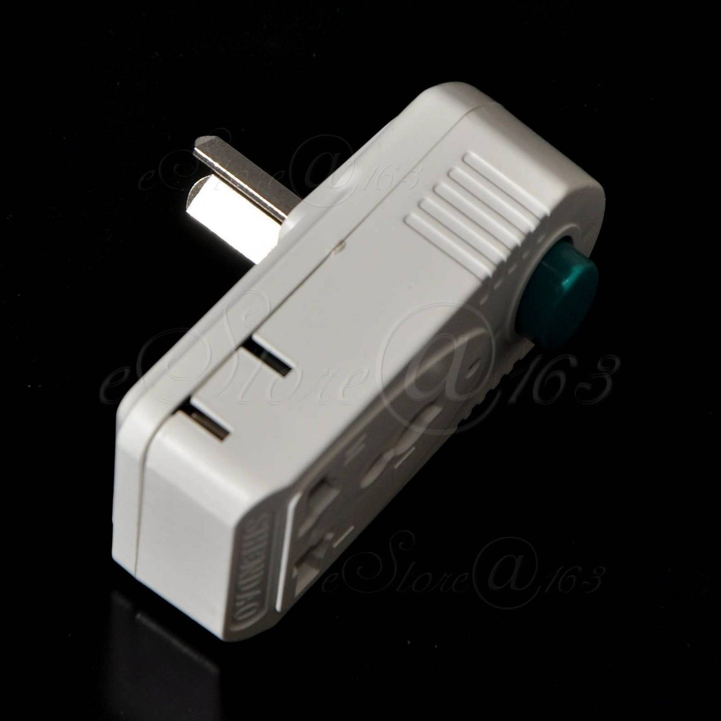 2x Rotatable AU/US Plug 1To3 Outlets US Socket Converter+Switch For A,B,I Plug
