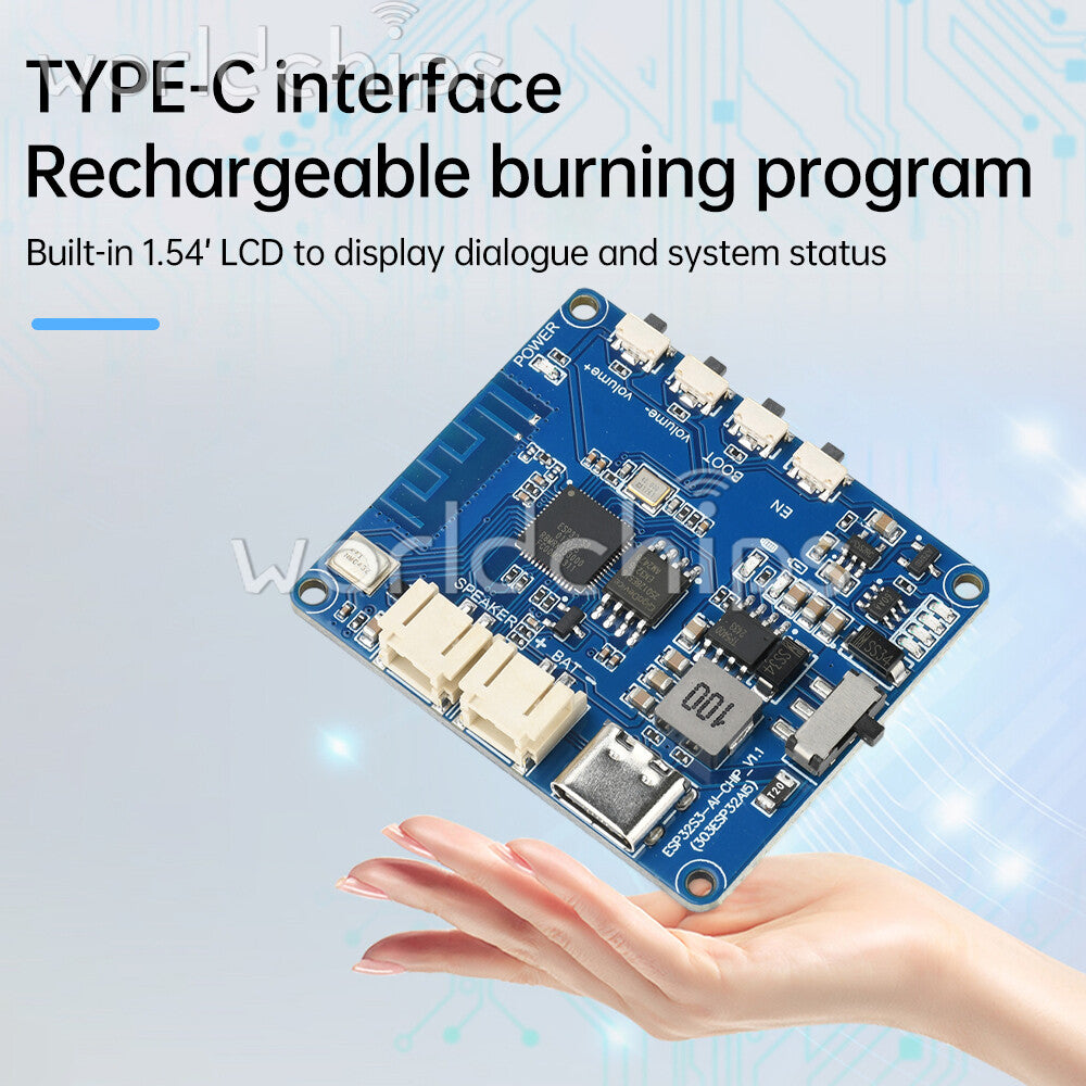 Type-C ESP32-S3 Voice Chat Module 1.54 inch LCD MAX98357 WIFI Development Board