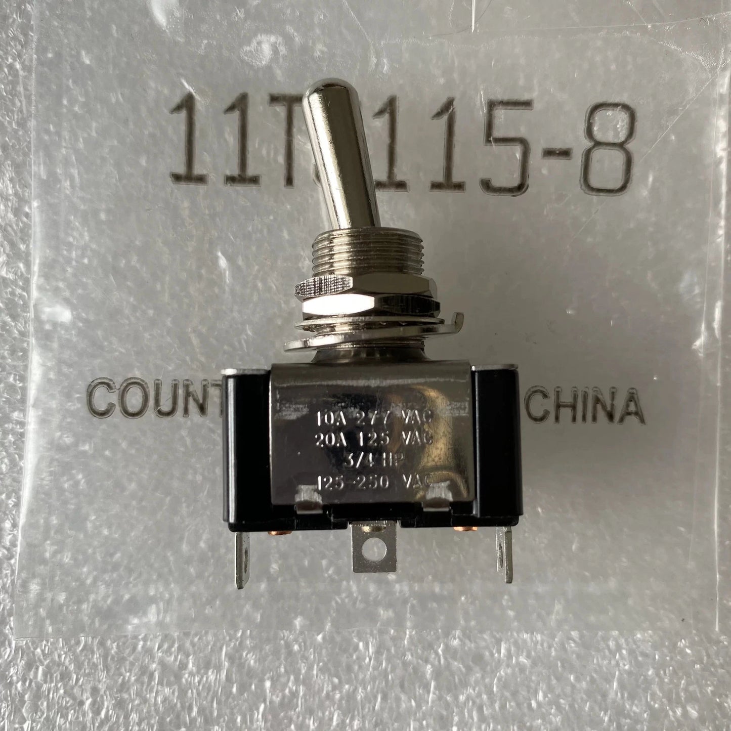 1PCS 11TS115-8 3-pin 2-speed self popping toggle reset rocker arm power switch