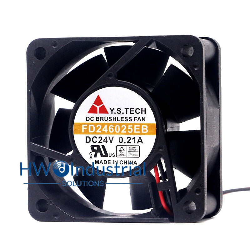 1PC FD246025EB 24V 0.21A 6CM Y.S.TECH Server Inverter Cooling Fan