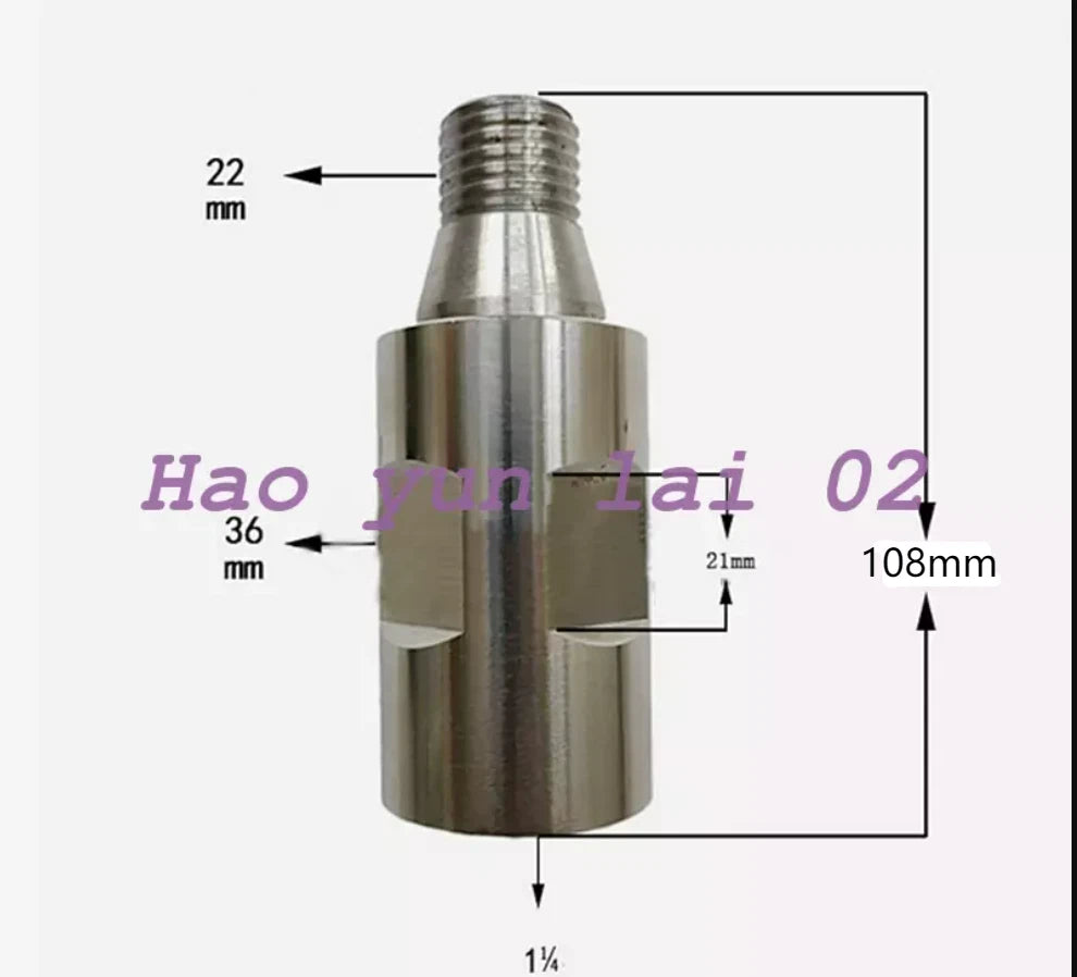 1X for Diamond Core Drill Machine Adapter from EU Standard Thread 1-1/4-7 to M22