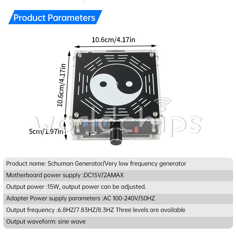 6.8HZ 7.83HZ 8.3HZ Schumann Wave Generator Ultra-low Frequency Signal Generator