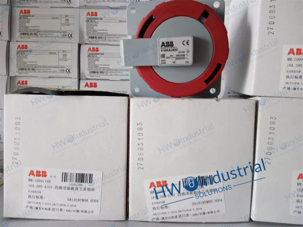 1/Piece 416RAU6W 16A 346-415V ABB Industrial Plug Connector Socket 10091789