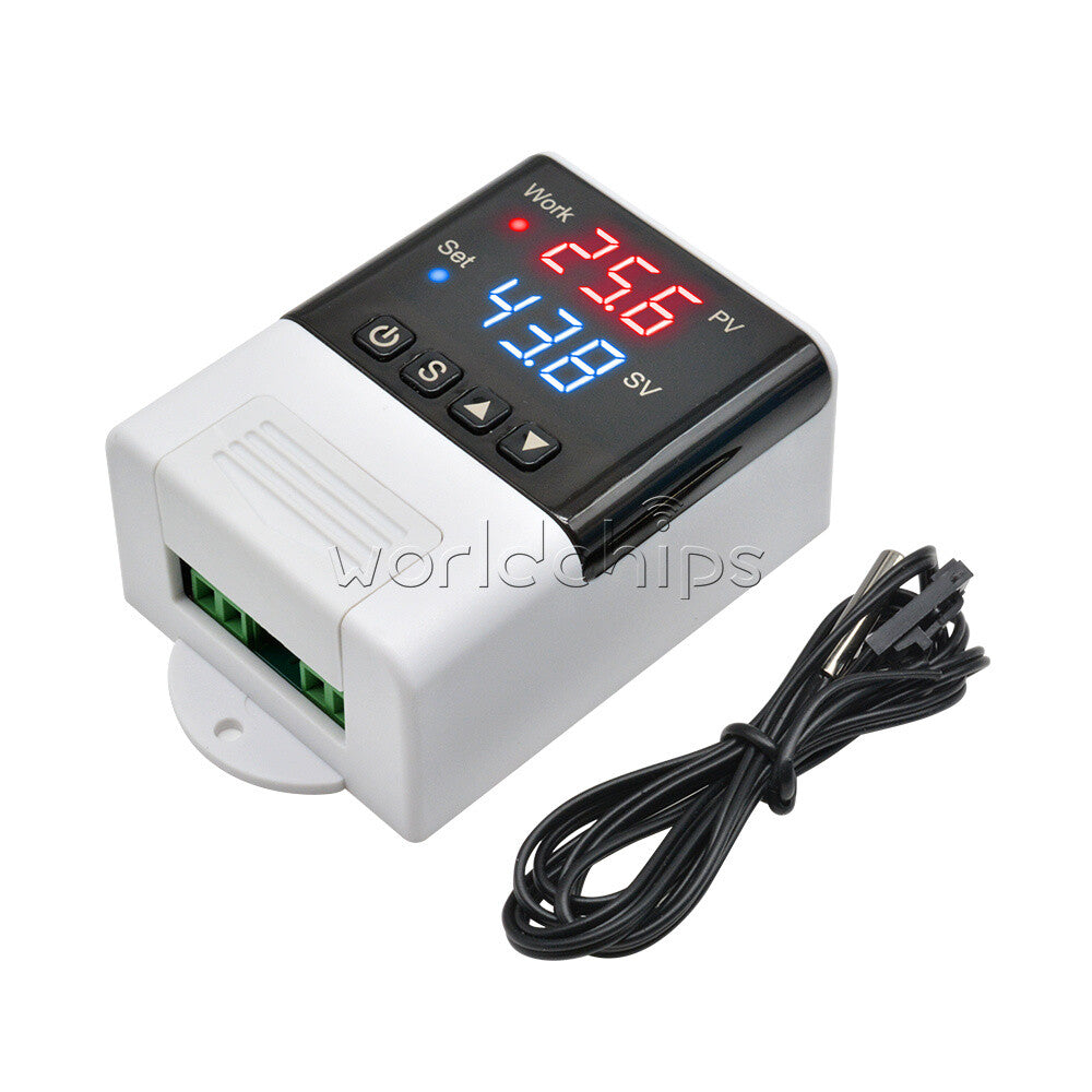 DTC1110 AC 110-220V Dual LED Intelligent Temperature Controller Thermostat + NTC