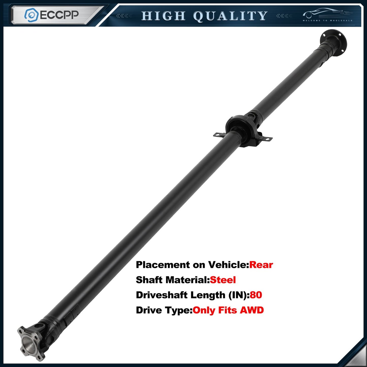 ECCPP Drive Shaft For Ford Fusion Lincoln MKZ 07-12 Mercury Milan 07-11 AWD