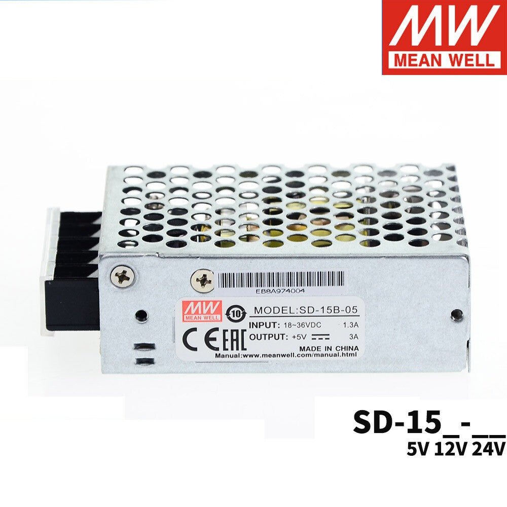 Mean Well Switching Power Supply Module SD-15A/B/C 15W Miniature DC to DC