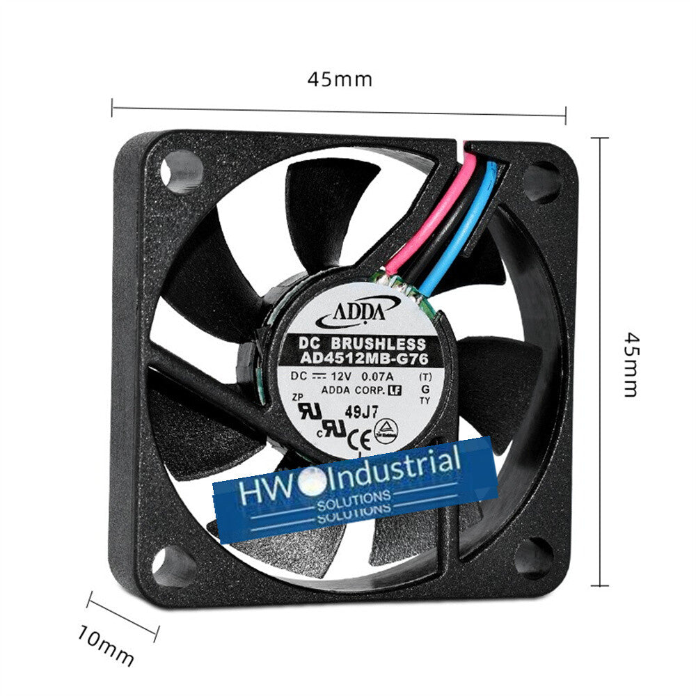 1/piece AD4512MB-G76 ADDA 4510 12V0.07A 4.5CM Dual Ball Power Supply Cooling Fan