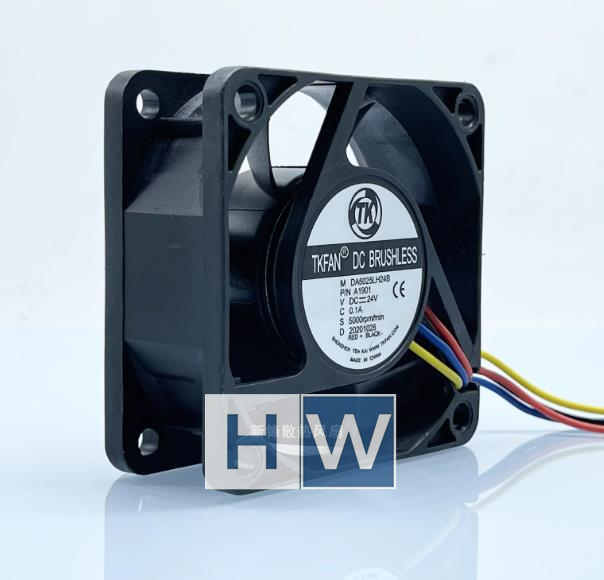1PC TKFAN DA6025LH24B DC24V 0.1A 5000rpm 6cm 4-wire PWM 2-wire Cooling Fan
