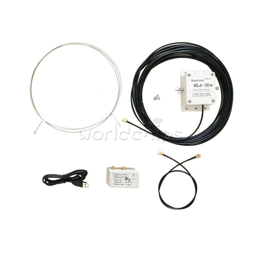 MLA-30+ Plus 0.5-30MHz Ring Active Receive Antenna Wave SDR Loop Radio Antenna